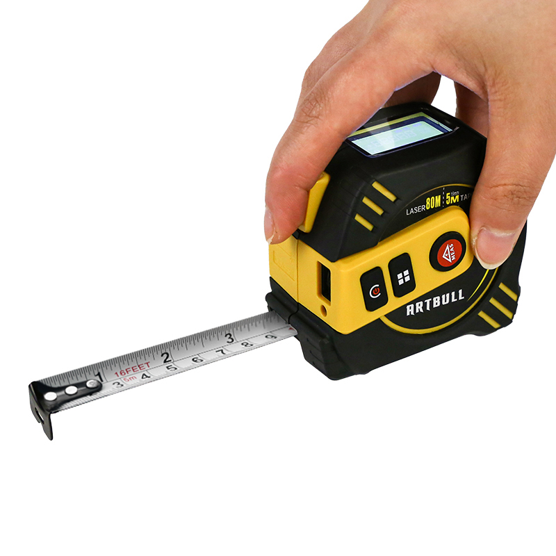 Tape Measure - 3-in-1 multifunctionele laser-afstandsmeter 40m met 5m
