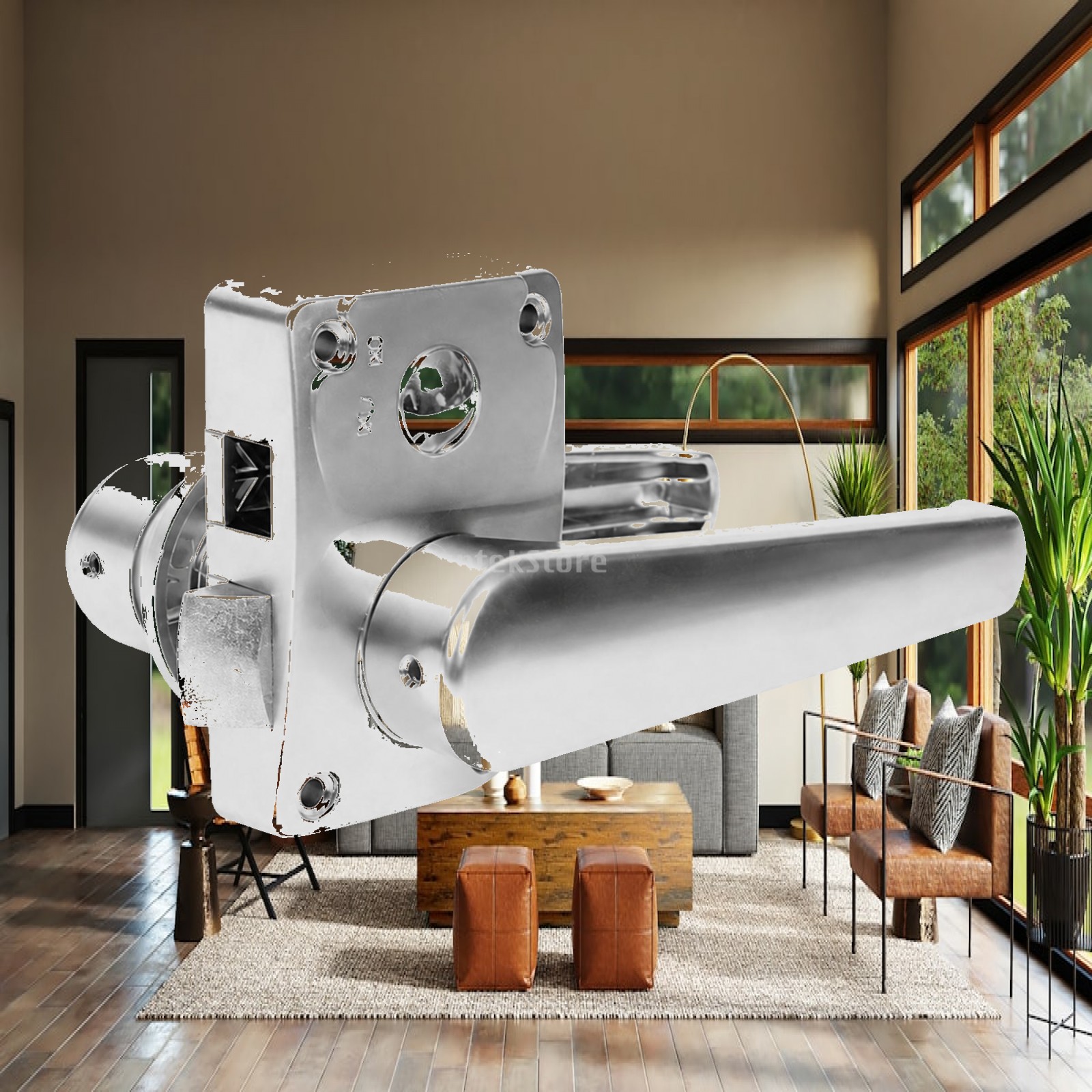 Door Lock - Compacte badkamerslot voor campers en caravans,
