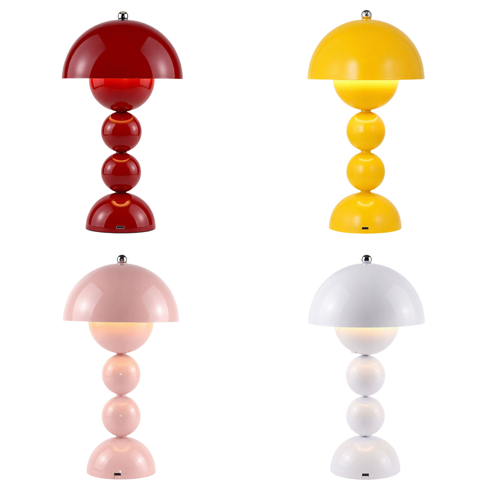 Light Switch - Vintage paddenstoel bloemknop bureaulamp USB LED
