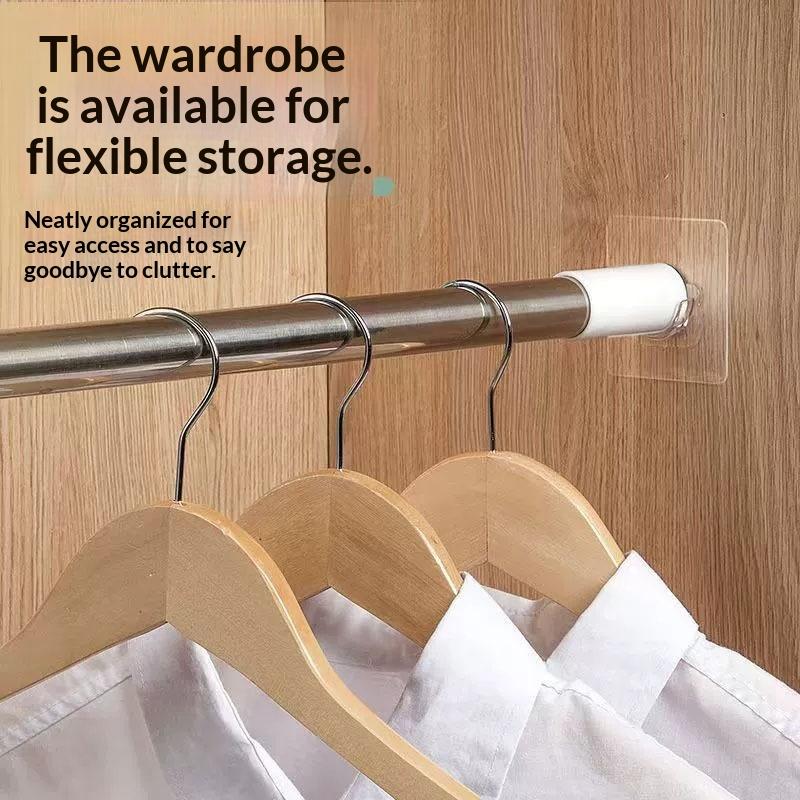 N$ 4 stuks transparante, zelfk - Curtain Rods recensie en prijs