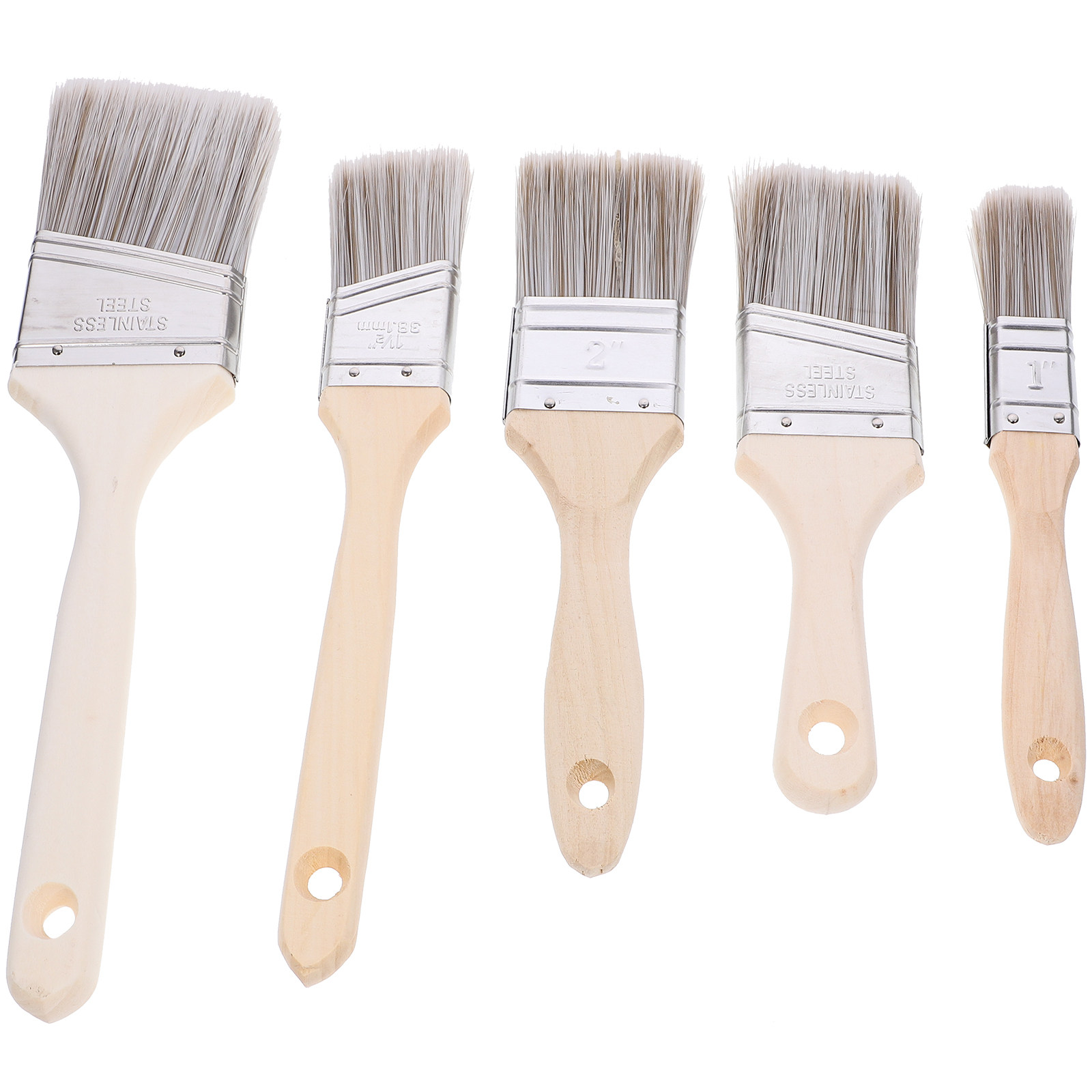Set van 5 verfkwasten met hout - Home Improvement Fence recensie en prijs