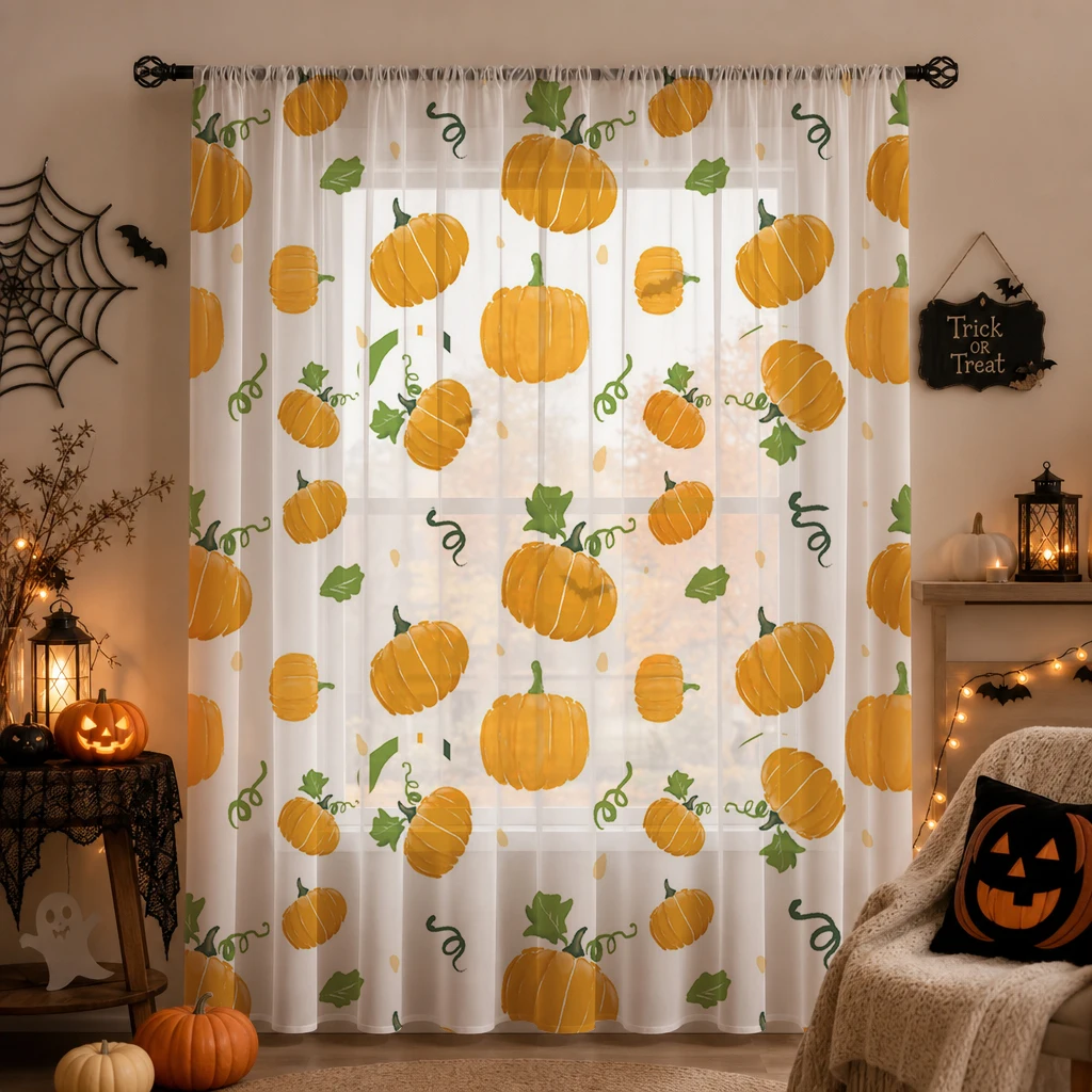 Halloween transparante gordijn - Curtain Rods recensie en prijs